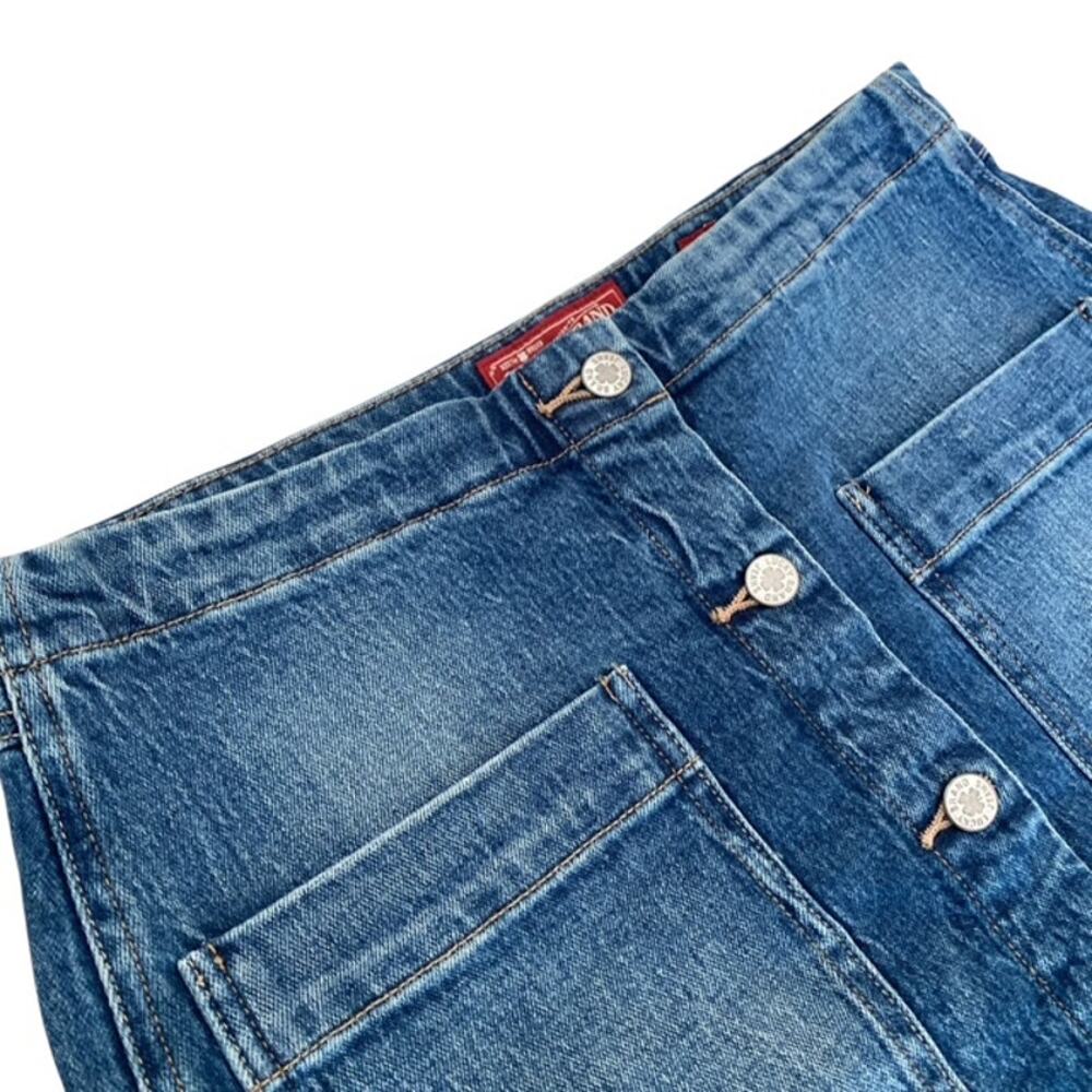 Lucky Brand Button Front Denim Skirt - Jean Skirt - 10 / 30 - Picture 3 of 5